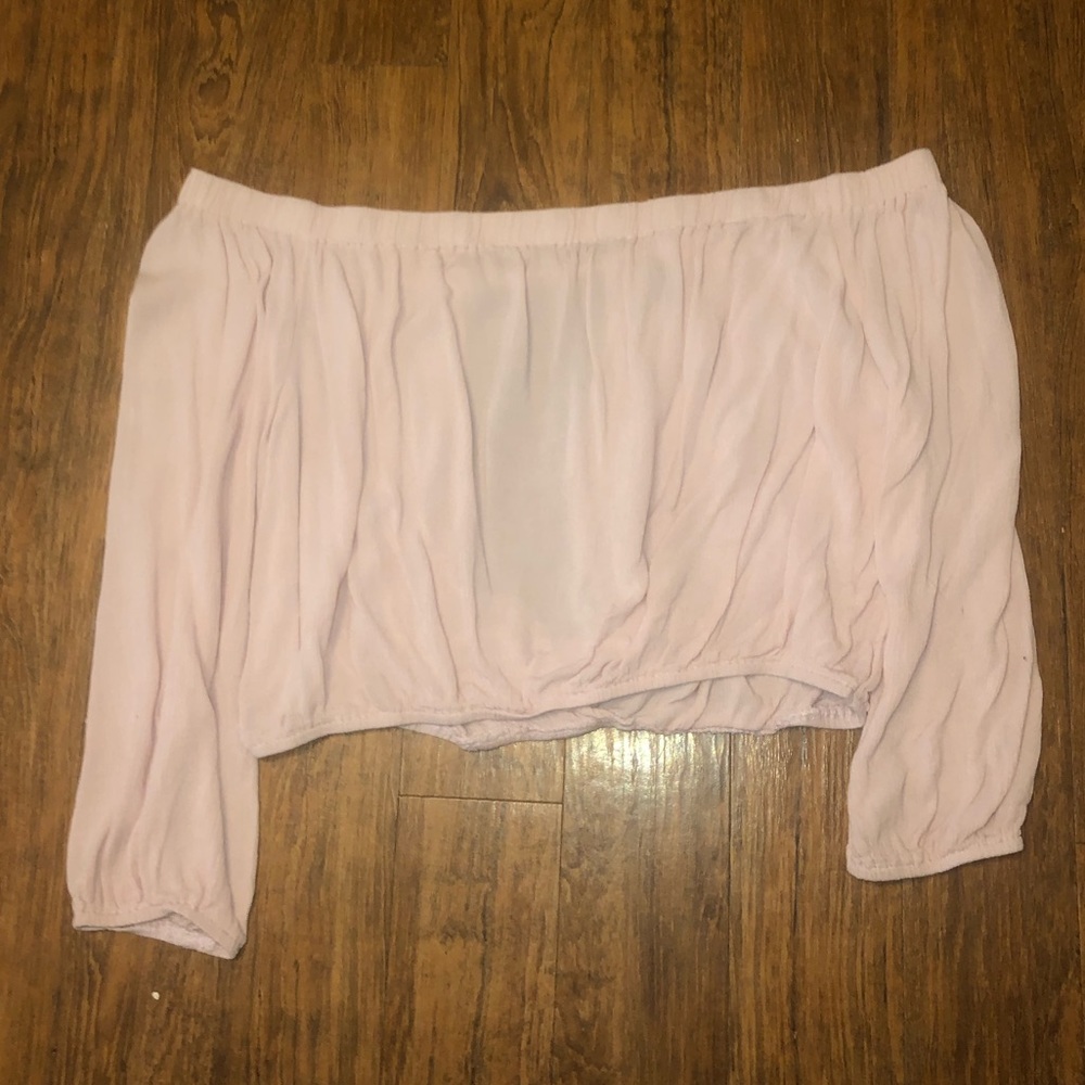 Charlotte Russe off the shoulder pink top. Size XL